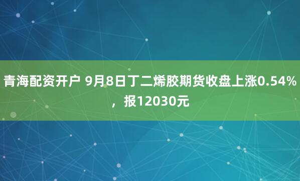 青海配资开户 9月8日丁二烯胶期货收盘上涨0.54%，报12030元